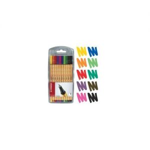 STABILO point 88 Fineliner Pen 0.4mm Line Assorted Colours (Wallet 10) - 8810